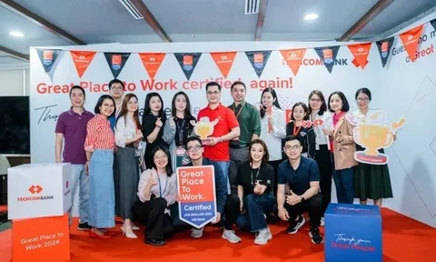 Techcombank – Ngân hàng Việt Nam duy nhất 2 năm liên tiếp được GPTW vinh danh